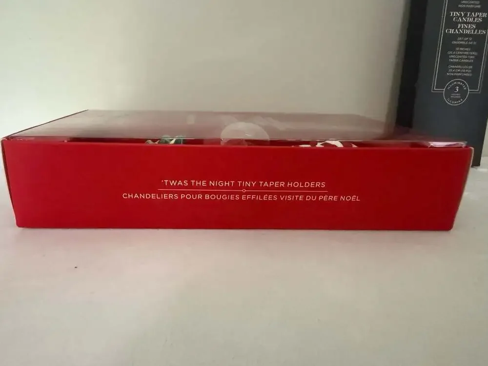Williams Sonoma Twas The Night Tiny Taper Holders Set